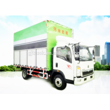 Caminhão do tratamento de águas residuais de Sinotruk HOWO da movimentação 4X2 / caminhão da eliminação de esgotos / caminhão eliminação de águas residuais para 5-12CBM